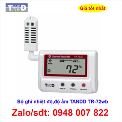 Bộ ghi nhiệt độ, độ ẩm TANDD TR-72wb, TR-72wb-S
